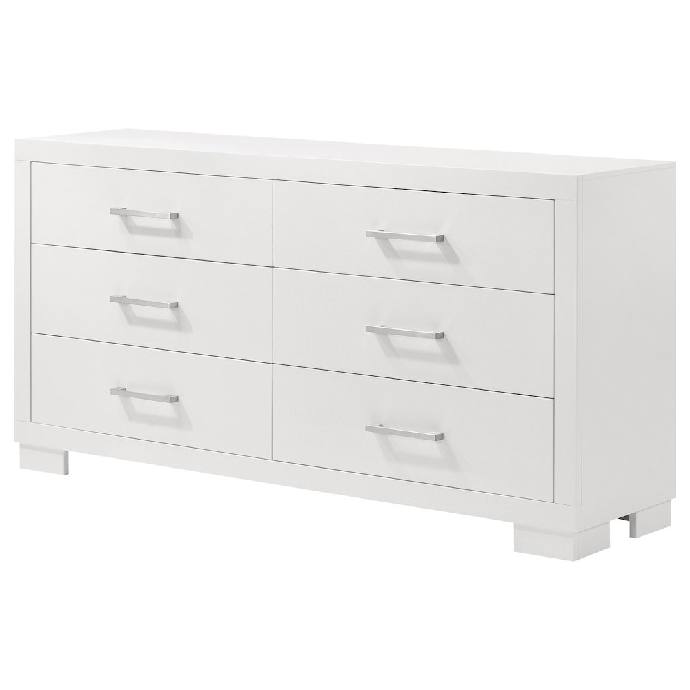Jessica 6-drawer Dresser Cream White. Picture 4