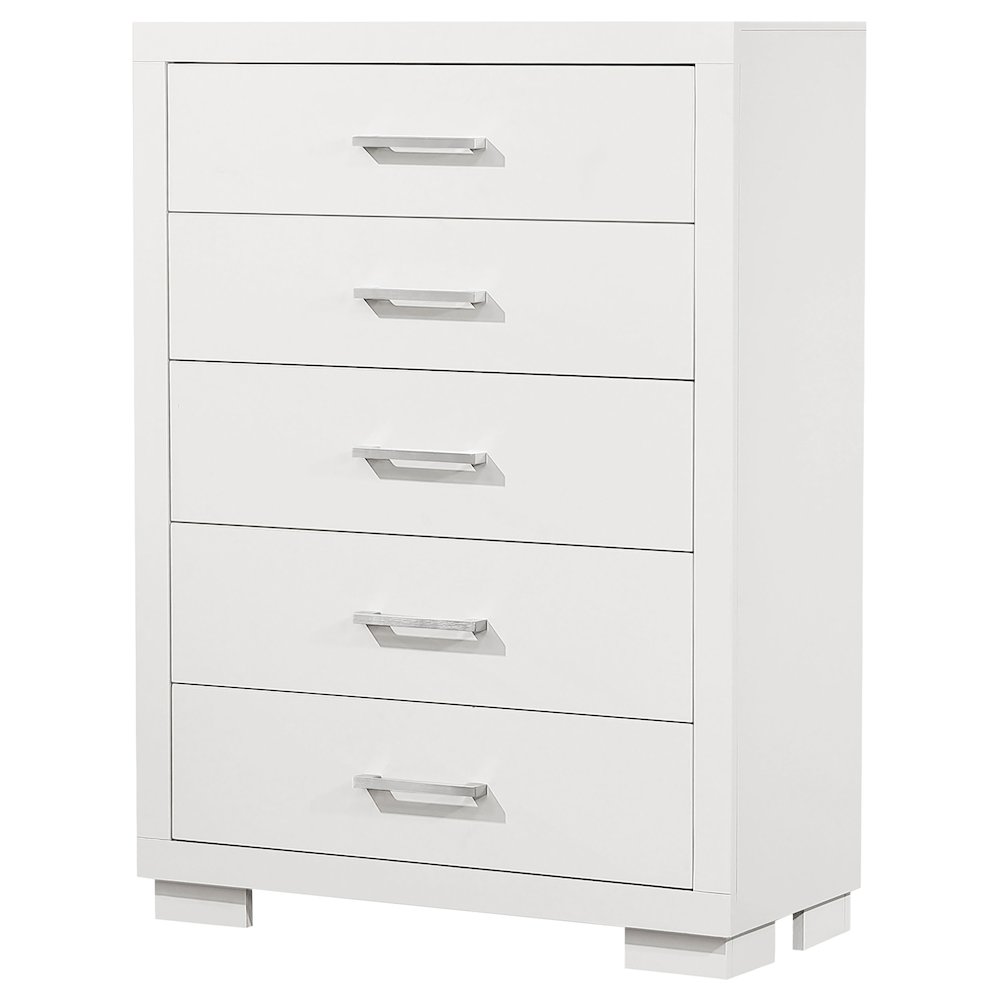 Jessica 5-drawer Bedroom Chest Cream White. Picture 4
