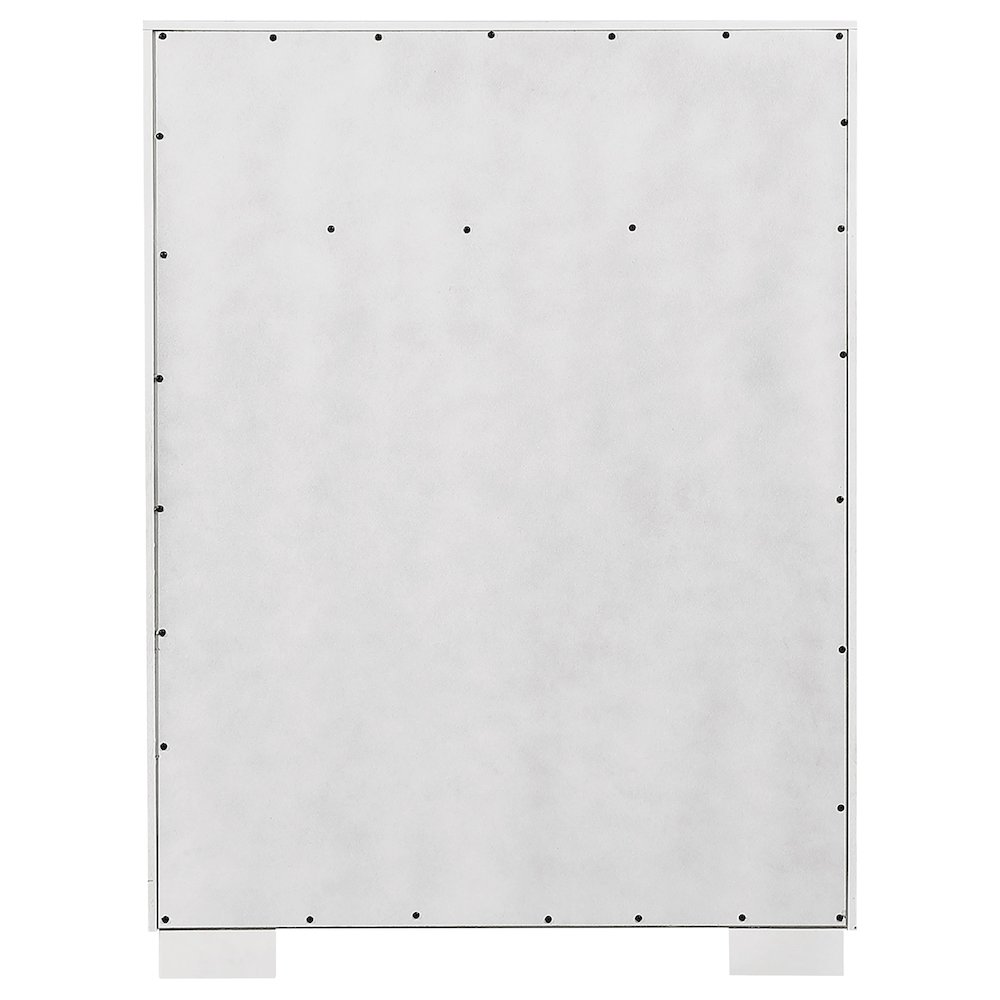Jessica 5-drawer Bedroom Chest Cream White. Picture 7