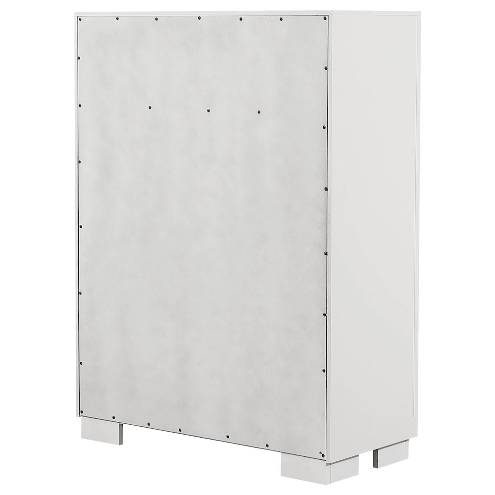 Jessica 5-drawer Bedroom Chest Cream White. Picture 8