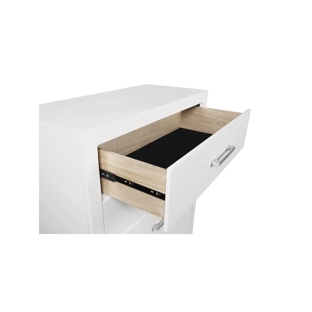 Jessica 5-drawer Bedroom Chest Cream White. Picture 13
