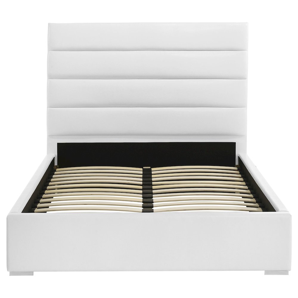 Felicity 53-inch Upholstered Full Platform Bed White. Picture 4