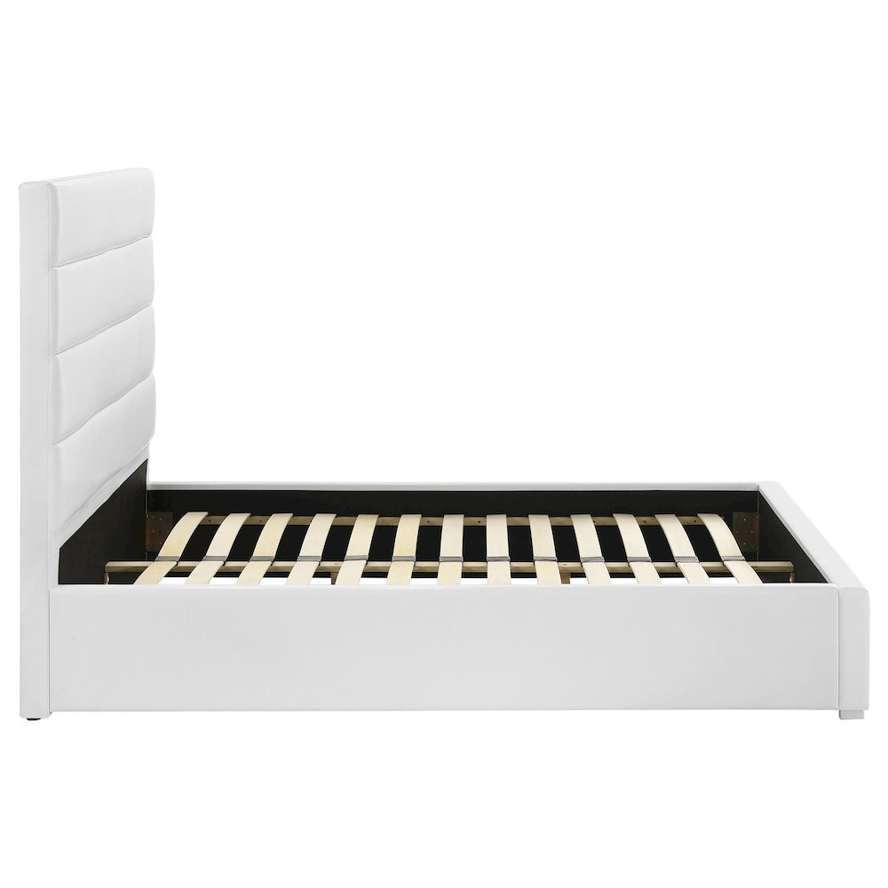 Felicity 53-inch Upholstered Full Platform Bed White. Picture 6