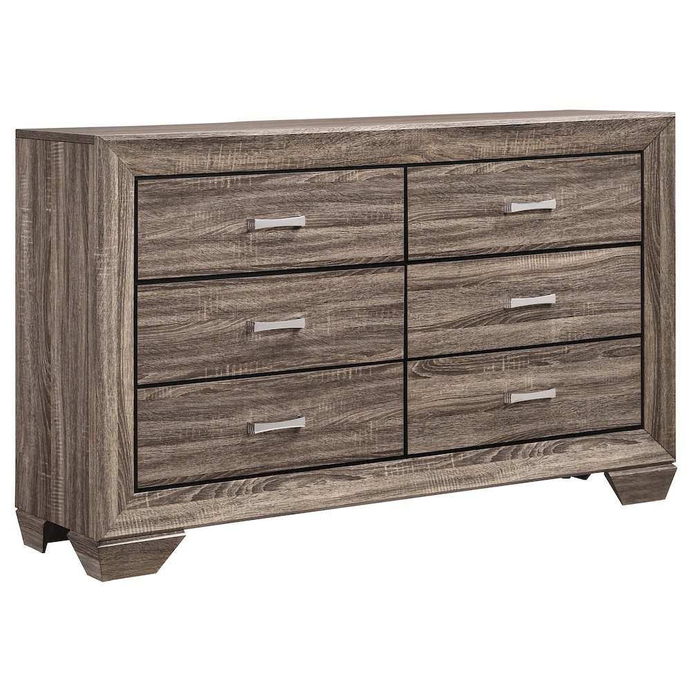 Kauffman 5-piece California King Bedroom Set Washed Taupe. Picture 7