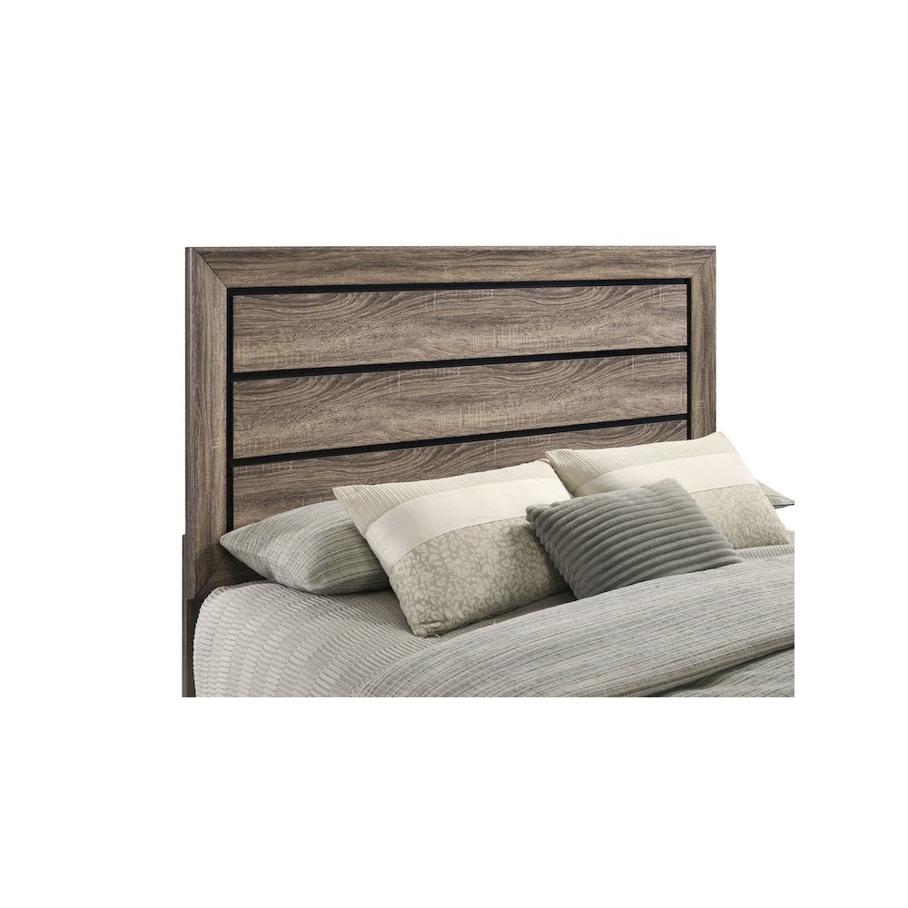 Kauffman Wood Queen Panel Bed Washed Taupe. Picture 11