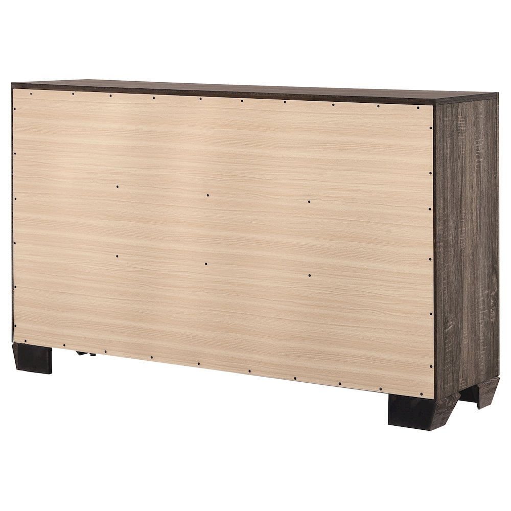 Kauffman 6-drawer Dresser Washed Taupe. Picture 8