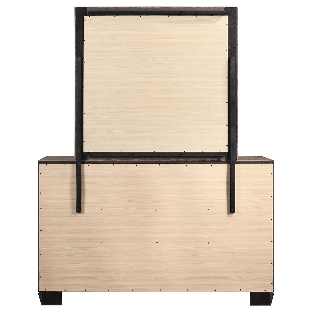 Kauffman 6-drawer Dresser with Mirror Washed Taupe. Picture 7