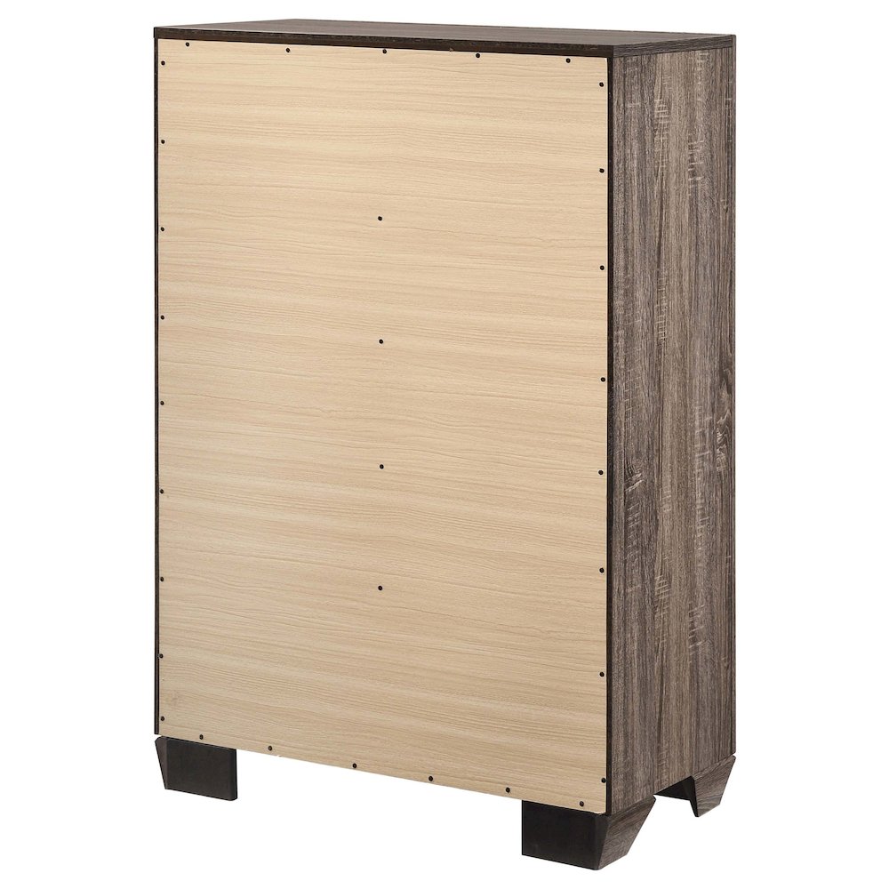 Kauffman 5-drawer Bedroom Chest Washed Taupe. Picture 8