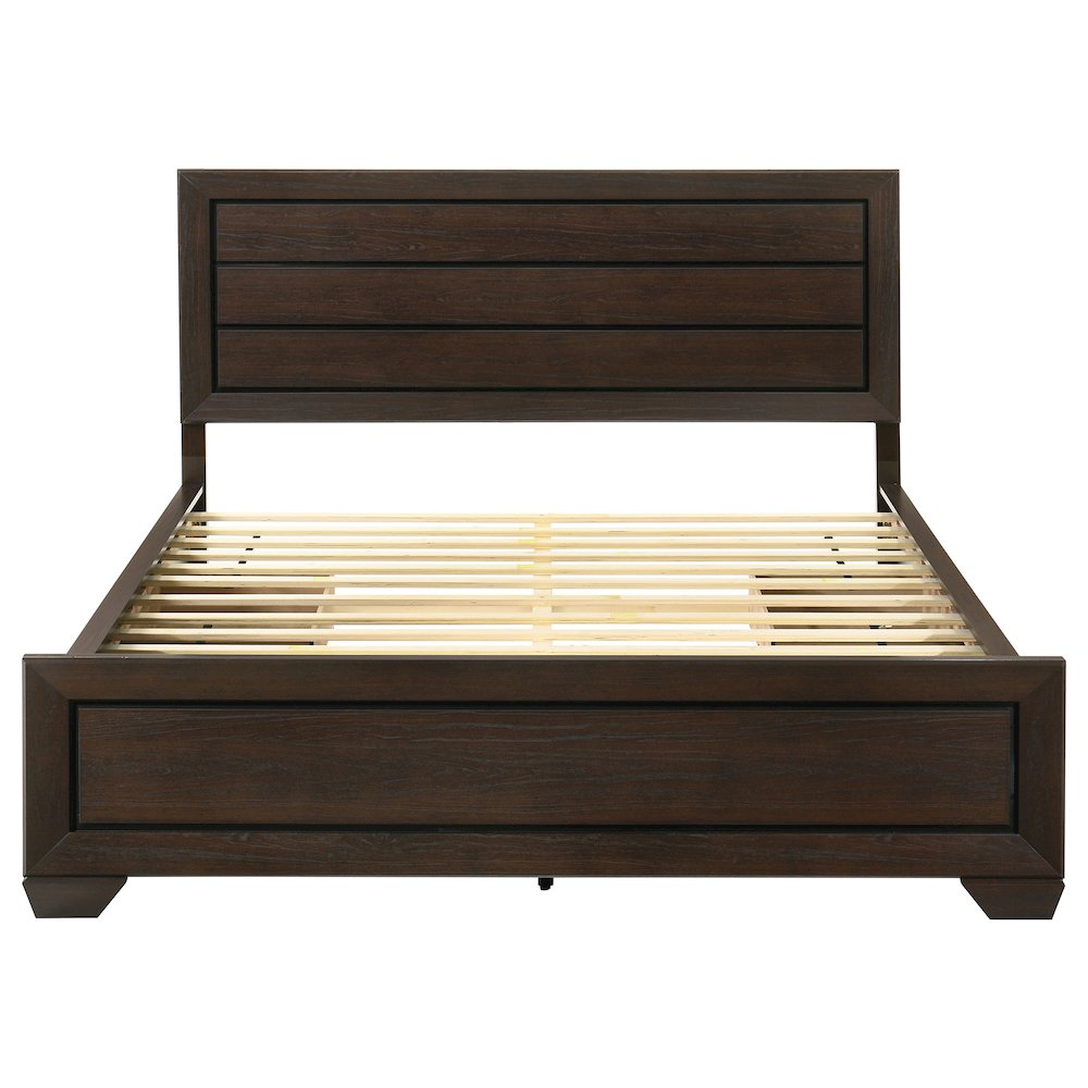Kauffman Wood California King Storage Panel Bed Dark Cocoa. Picture 6