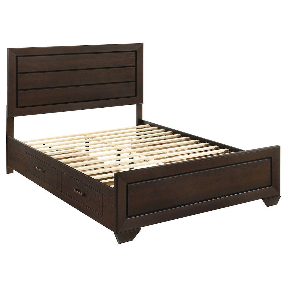 Kauffman 4-piece Queen Bedroom Set Dark Cocoa. Picture 3