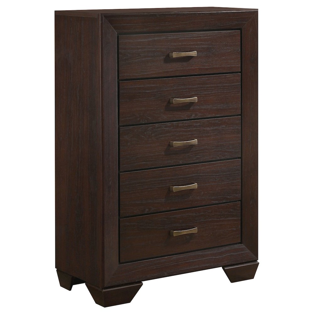 Kauffman 5-piece Queen Bedroom Set Dark Cocoa. Picture 11
