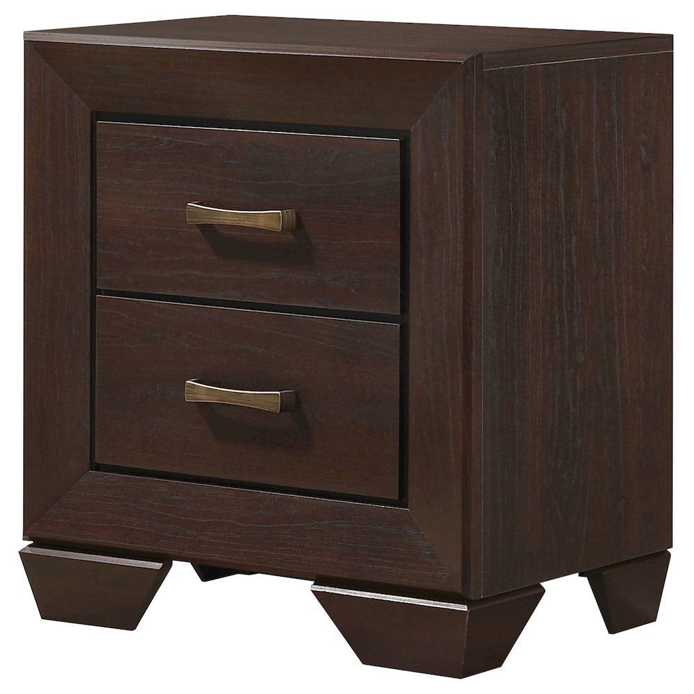 Kauffman 2-drawer Nightstand Dark Cocoa. Picture 4