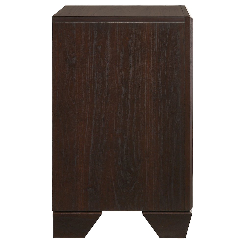 Kauffman 2-drawer Nightstand Dark Cocoa. Picture 9
