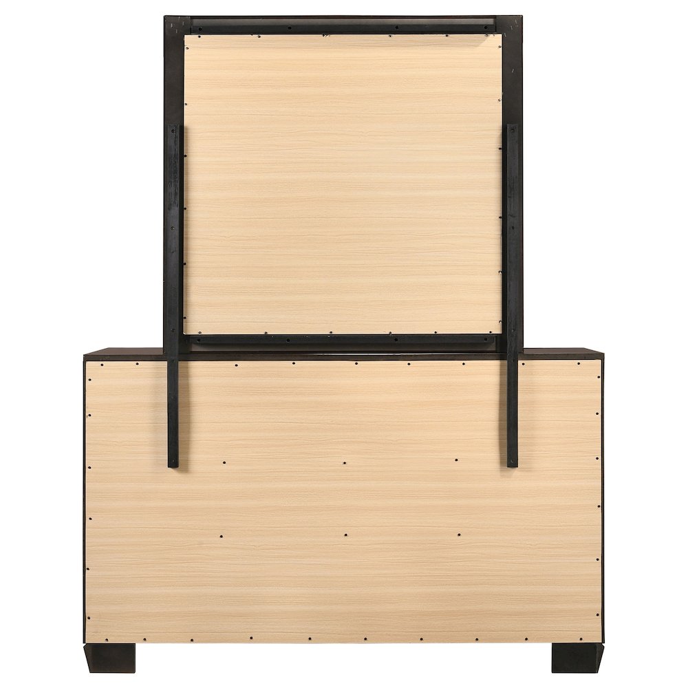 Kauffman 6-drawer Dresser with Mirror Dark Cocoa. Picture 7