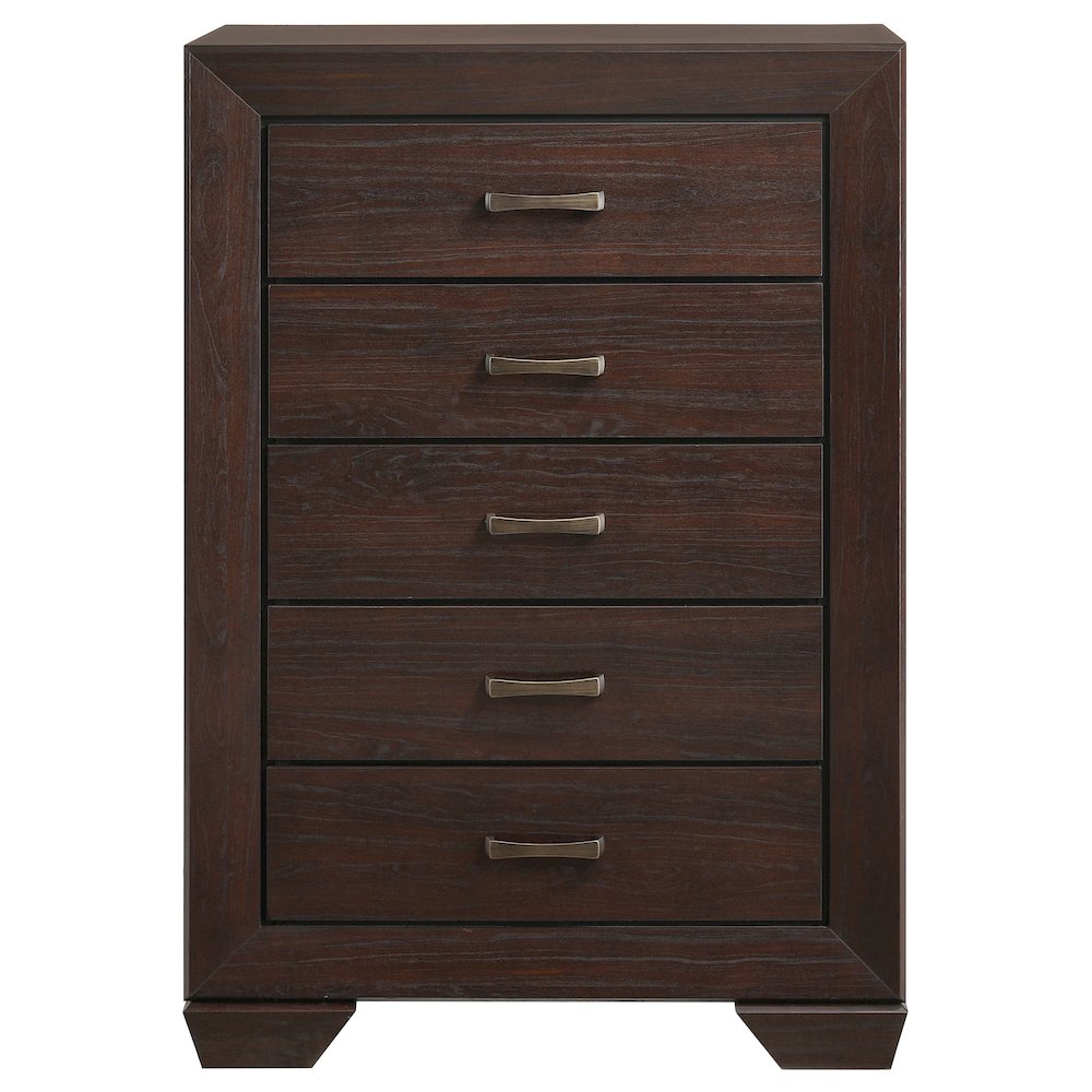 Kauffman 5-drawer Bedroom Chest Dark Cocoa. Picture 3