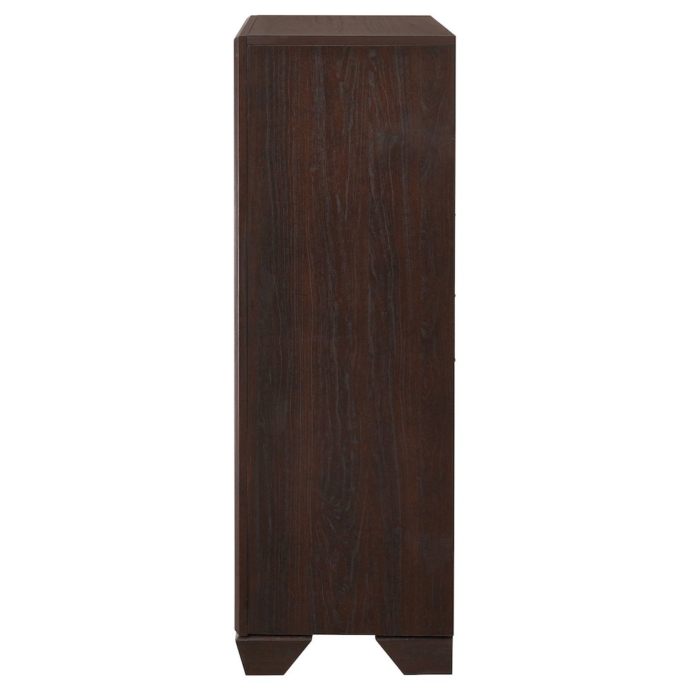 Kauffman 5-drawer Bedroom Chest Dark Cocoa. Picture 5