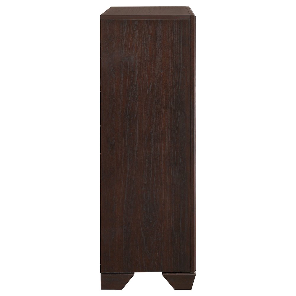 Kauffman 5-drawer Bedroom Chest Dark Cocoa. Picture 9