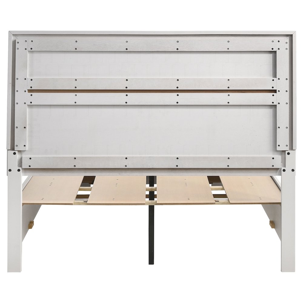 Miranda 51-inch Wood Full Storage Panel Bed White. Picture 7