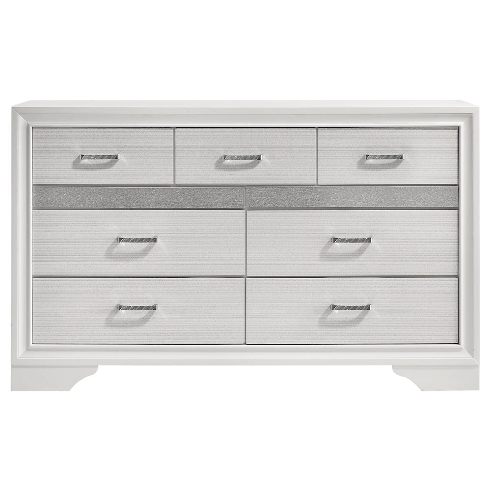 Miranda 4-piece Queen Bedroom Set White. Picture 8