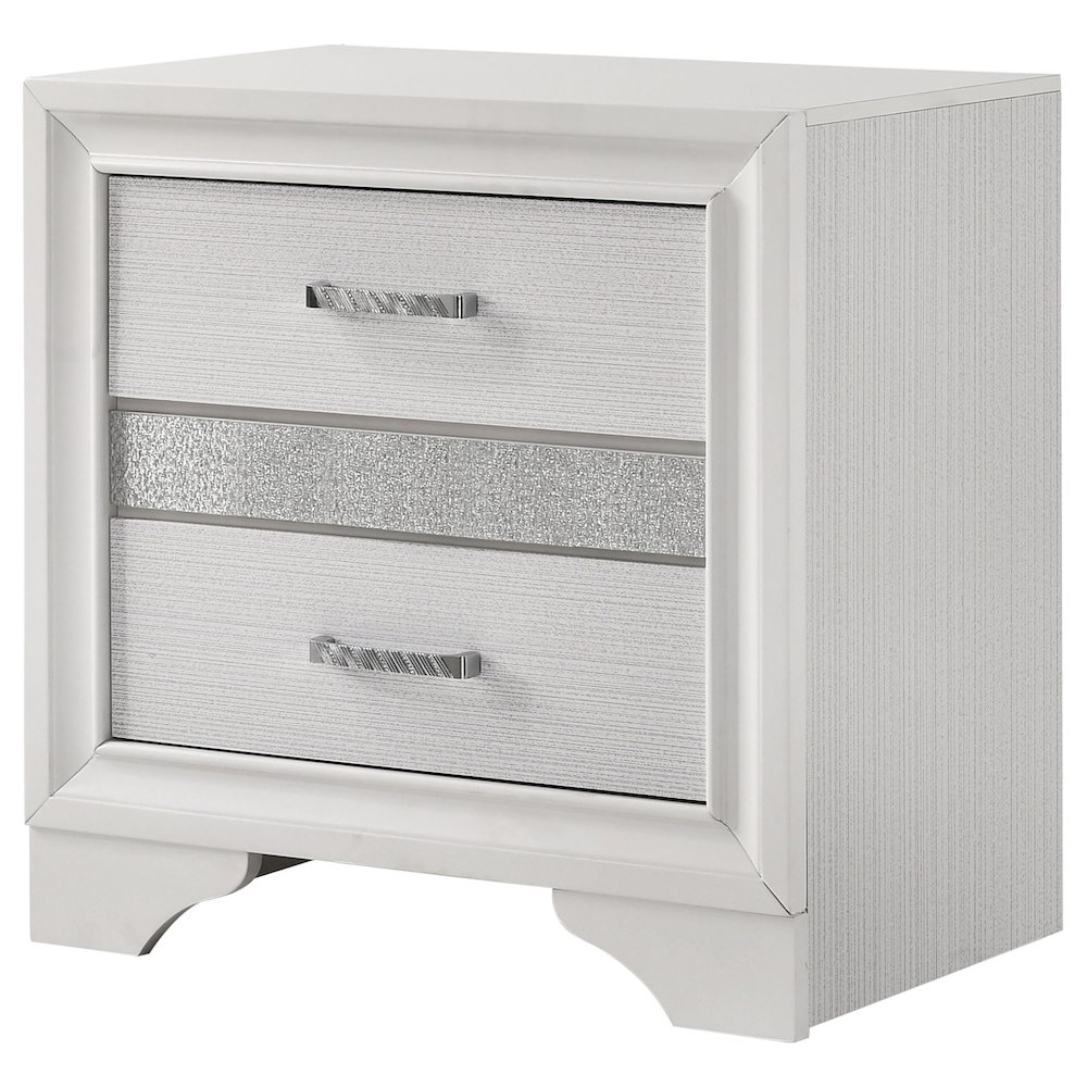 Miranda 2-drawer Nightstand White. Picture 4