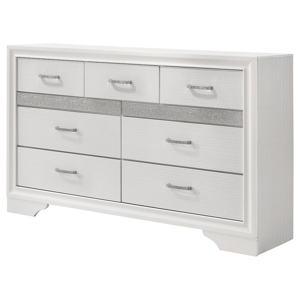 Miranda 7-drawer Dresser White. Picture 4