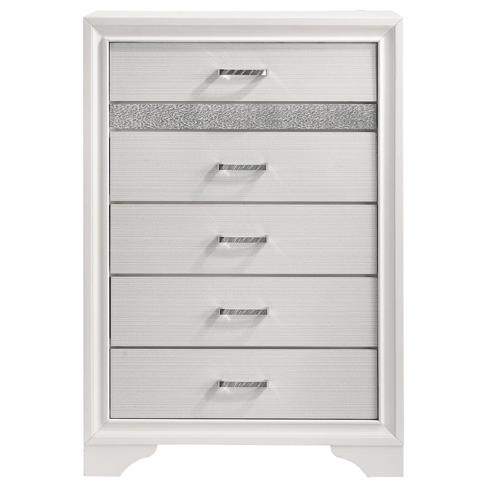 Miranda 5-drawer Bedroom Chest White. Picture 3