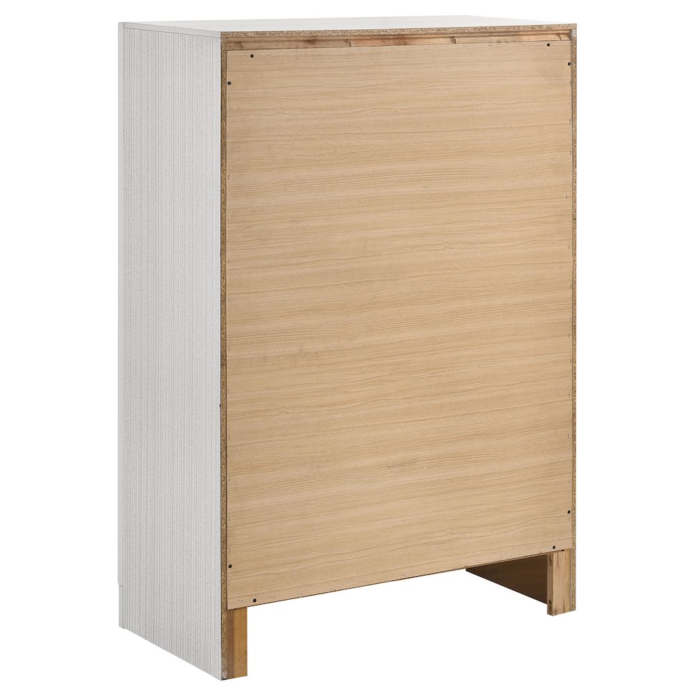 Miranda 5-drawer Bedroom Chest White. Picture 6