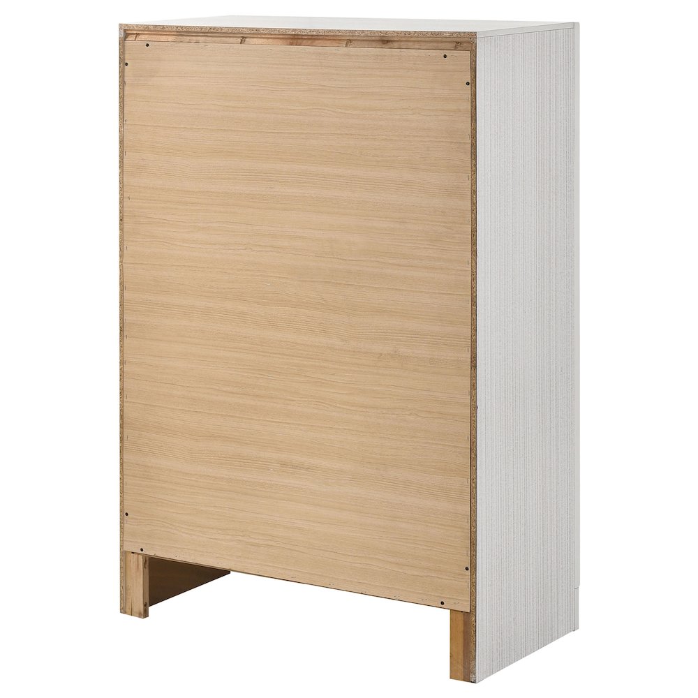 Miranda 5-drawer Bedroom Chest White. Picture 8