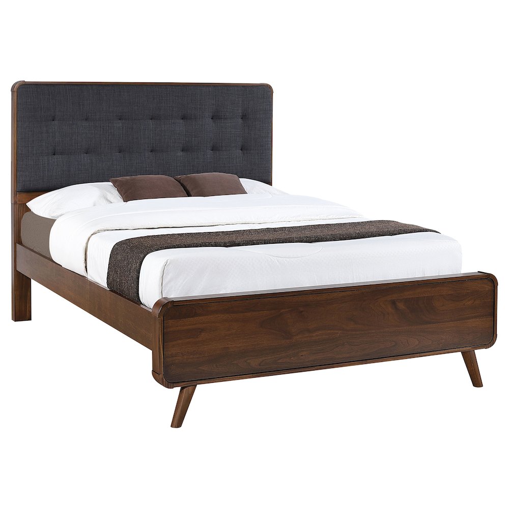 Robyn Wood Queen Panel Bed Dark Walnut. Picture 3