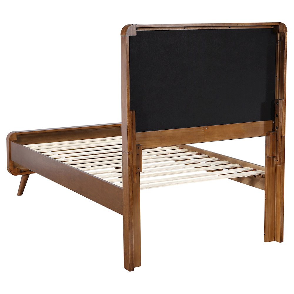 Robyn Wood Twin Platform Bed Dark Walnut. Picture 5