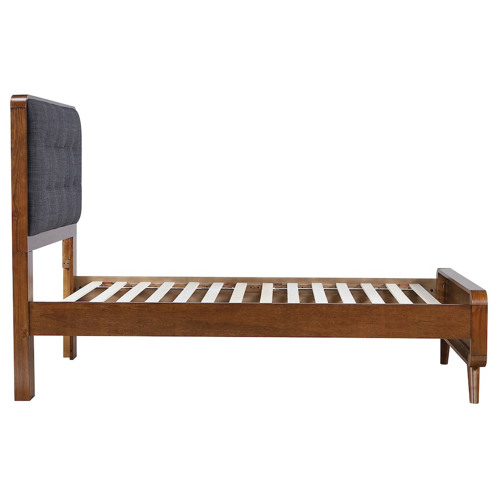 Robyn Wood Twin Platform Bed Dark Walnut. Picture 6