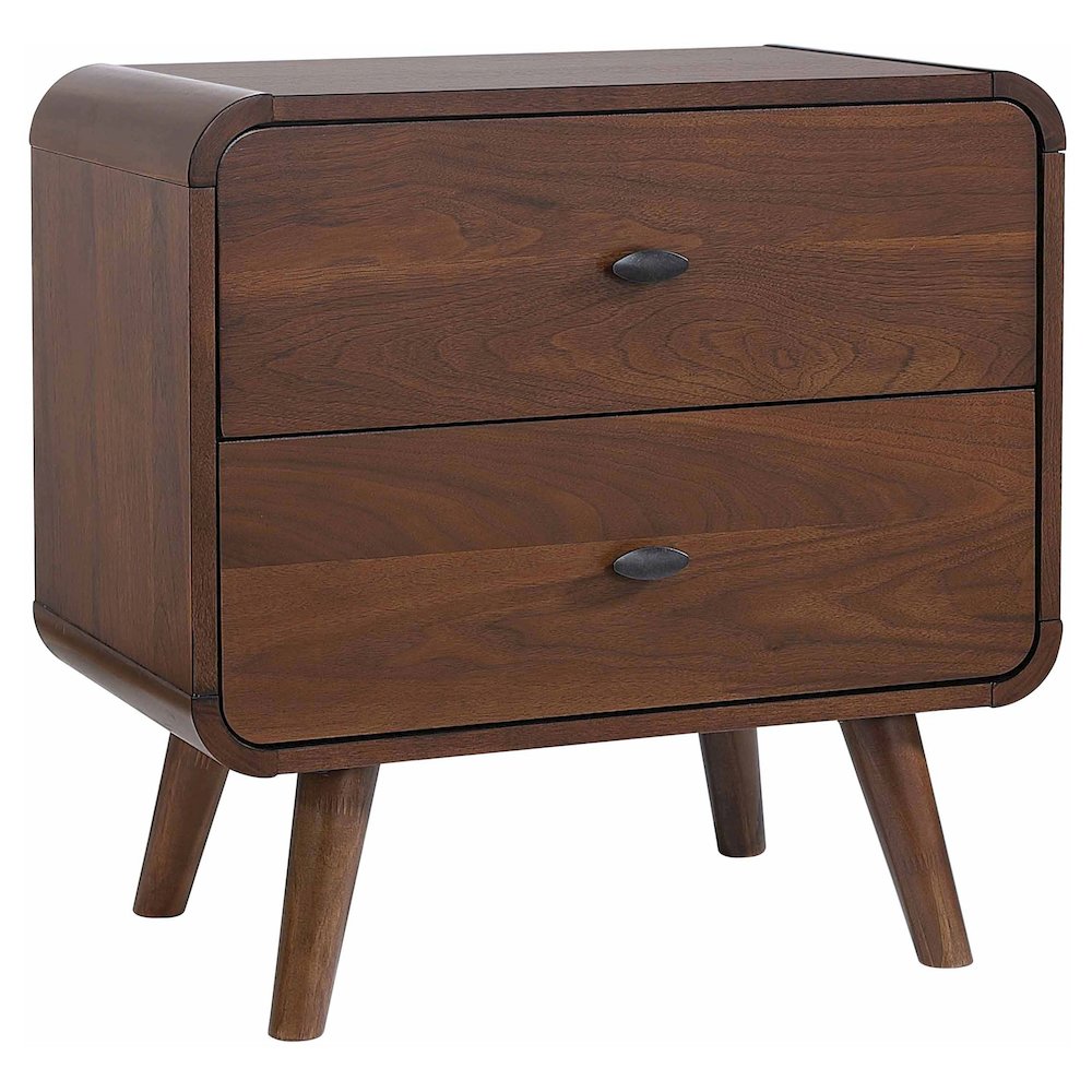 Robyn 2-drawer Nightstand Dark Walnut. Picture 1