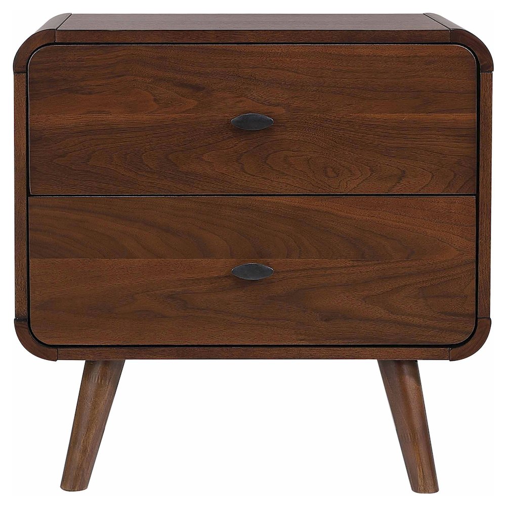 Robyn 2-drawer Nightstand Dark Walnut. Picture 3