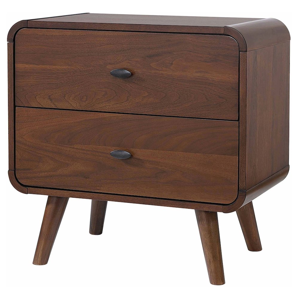 Robyn 2-drawer Nightstand Dark Walnut. Picture 4
