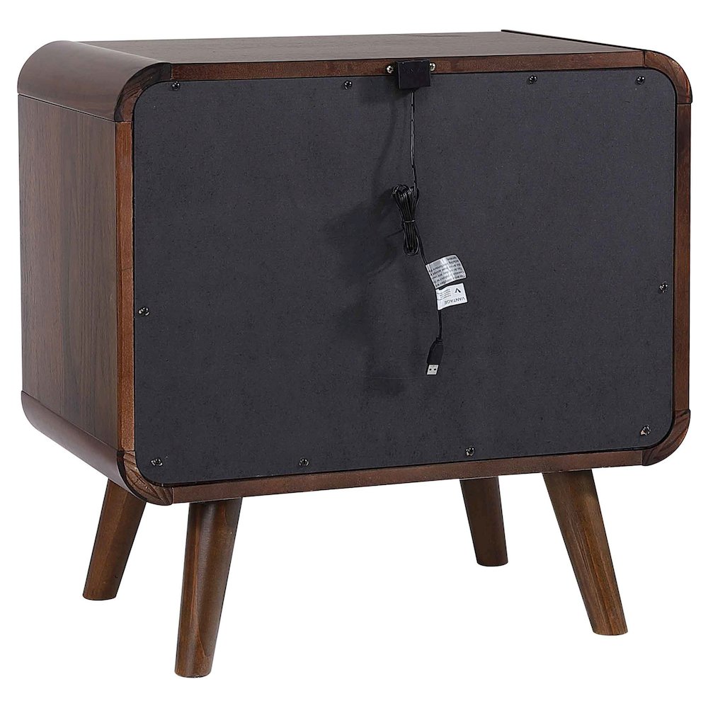 Robyn 2-drawer Nightstand Dark Walnut. Picture 6