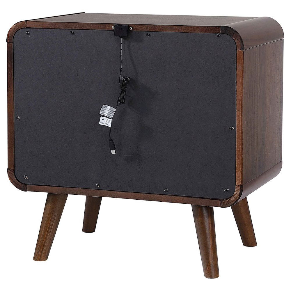 Robyn 2-drawer Nightstand Dark Walnut. Picture 8