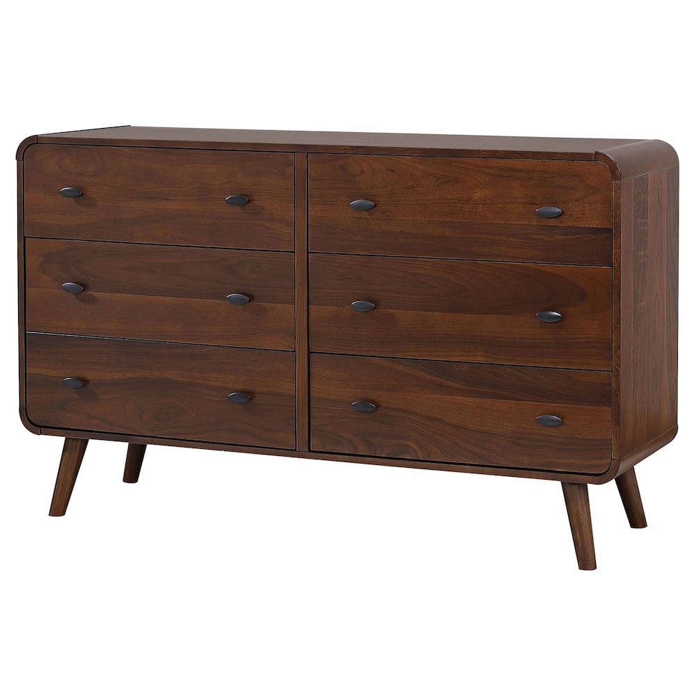 Robyn 6-drawer Dresser Dark Walnut. Picture 4
