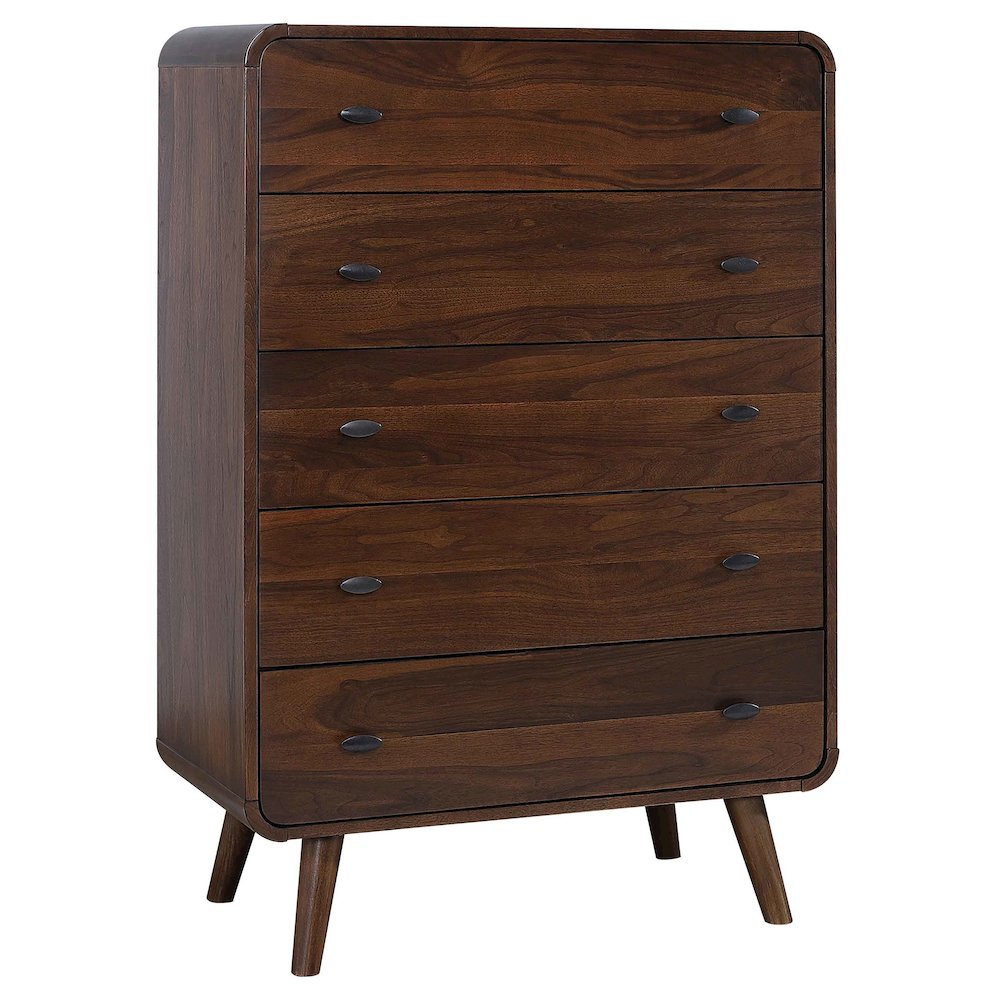 Robyn 5-drawer Bedroom Chest Dark Walnut. Picture 1