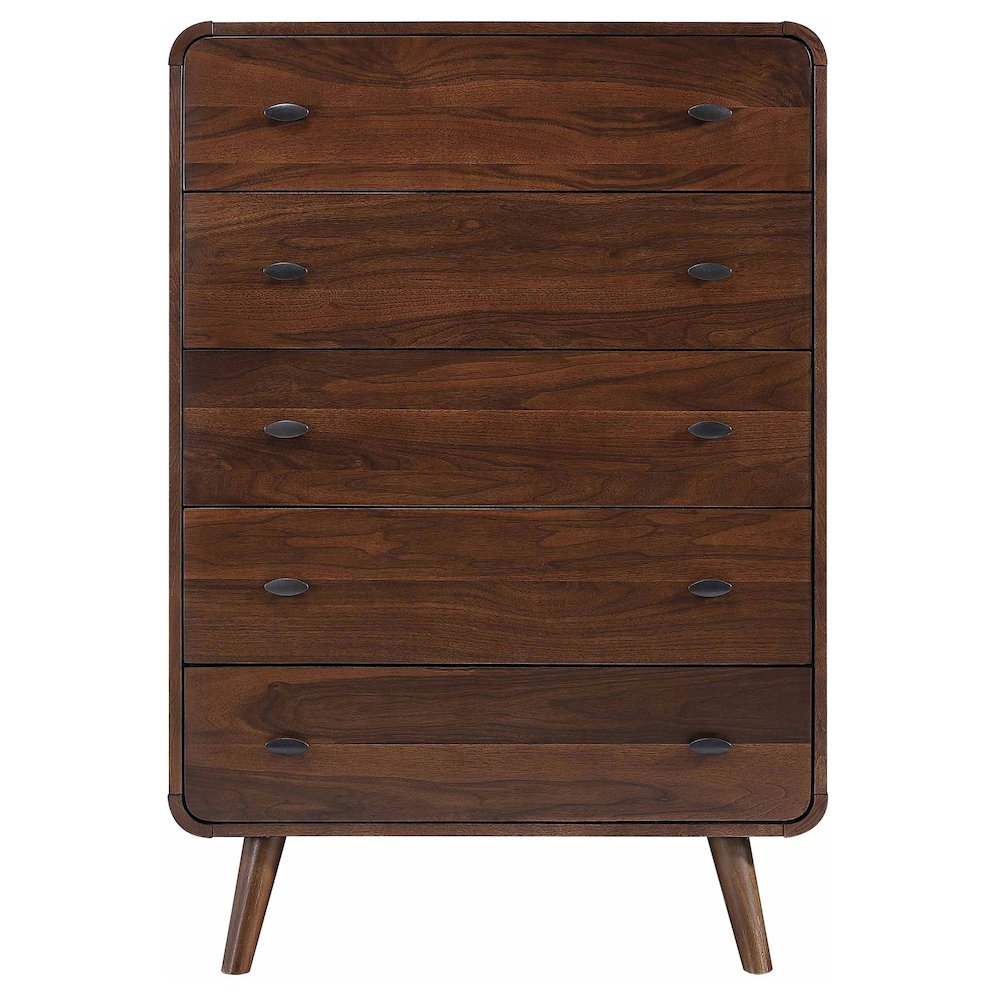 Robyn 5-drawer Bedroom Chest Dark Walnut. Picture 3