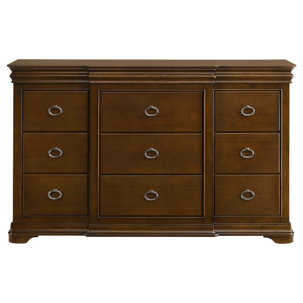 Garland 11-drawer Bedroom Dresser Cabinet Brown Cherry. Picture 3