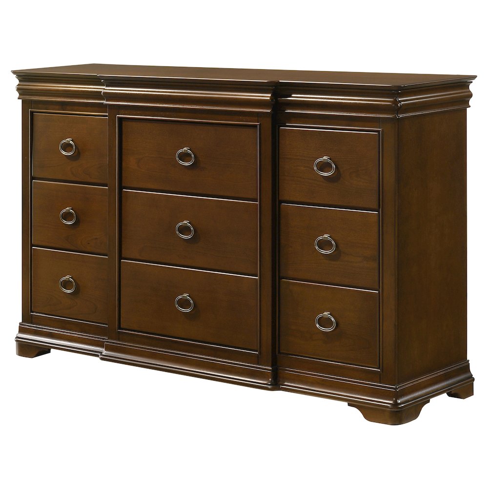 Garland 11-drawer Bedroom Dresser Cabinet Brown Cherry. Picture 4