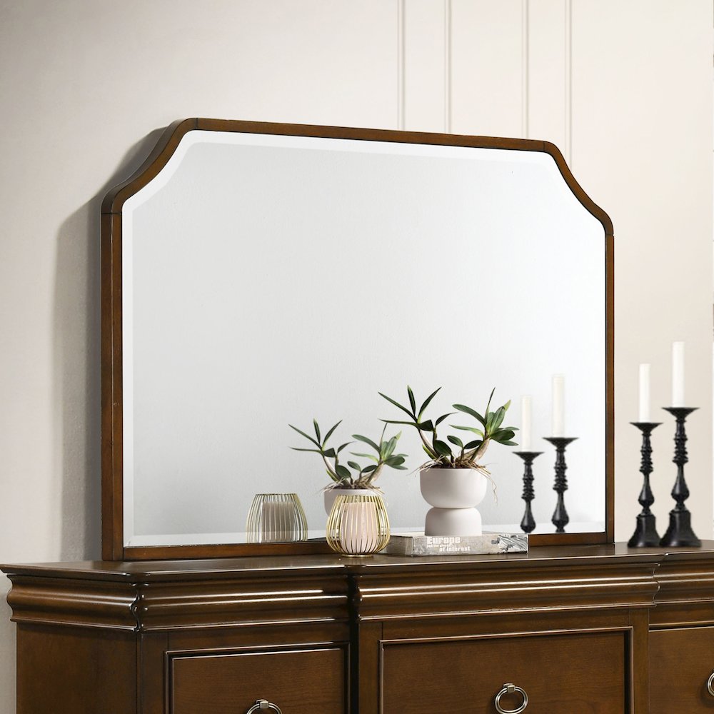 Garland Dresser Mirror Brown Cherry. Picture 2