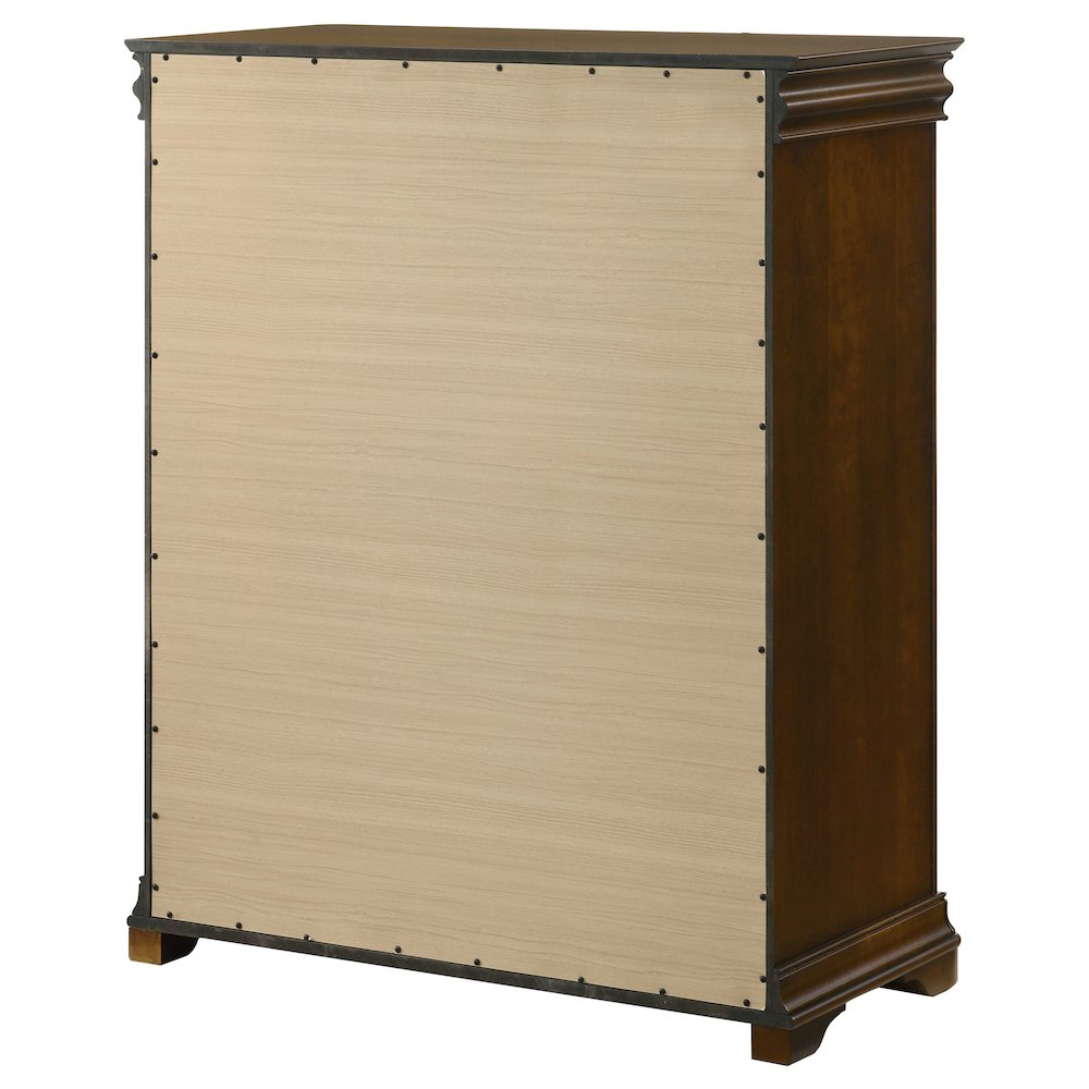 Garland 4-drawer Bedroom Chest of Drawers Brown Cherry. Picture 8