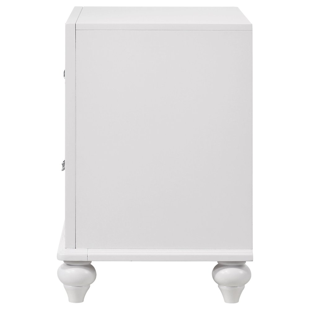 Barzini 2-drawer Nightstand White. Picture 5