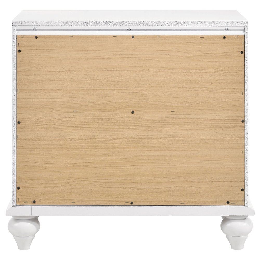 Barzini 2-drawer Nightstand White. Picture 7