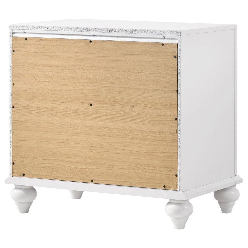 Barzini 2-drawer Nightstand White. Picture 8