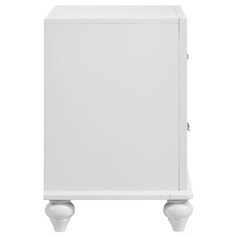 Barzini 2-drawer Nightstand White. Picture 9
