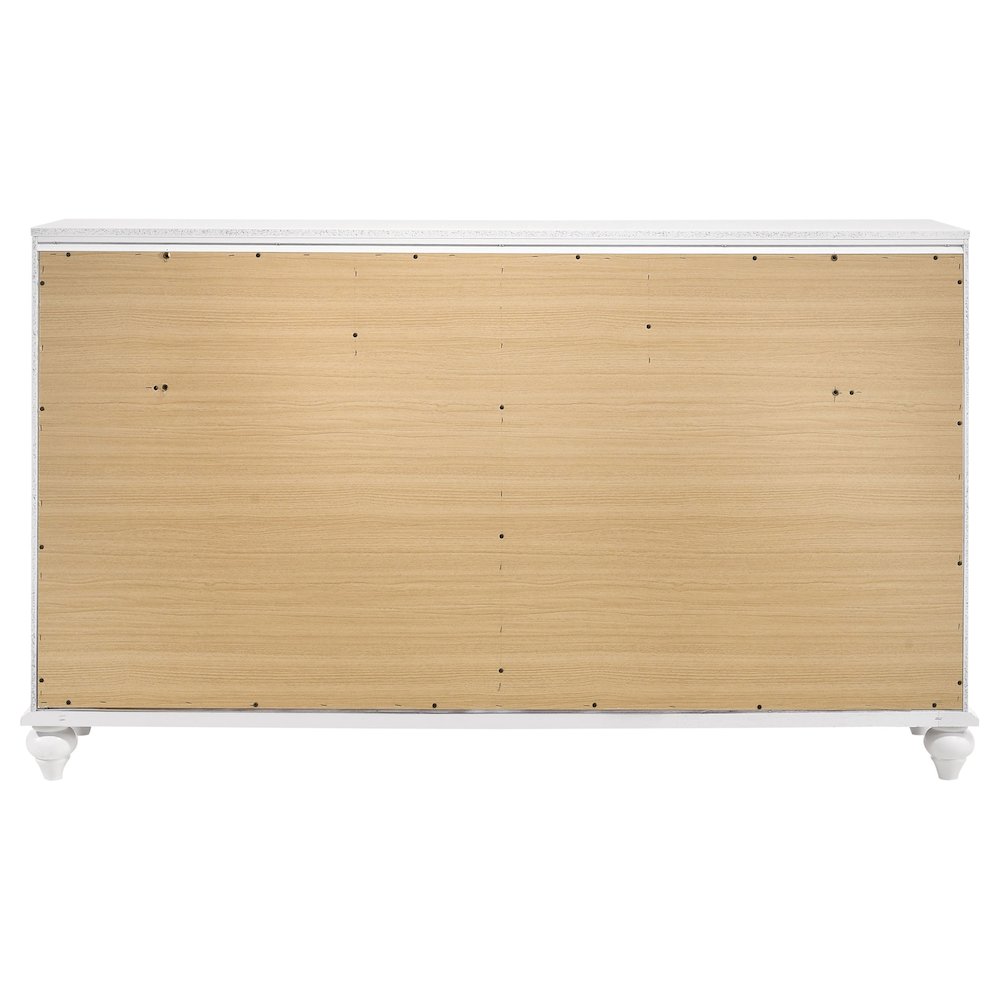Barzini 7-drawer Dresser White. Picture 7