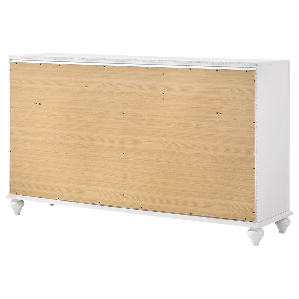 Barzini 7-drawer Dresser White. Picture 8