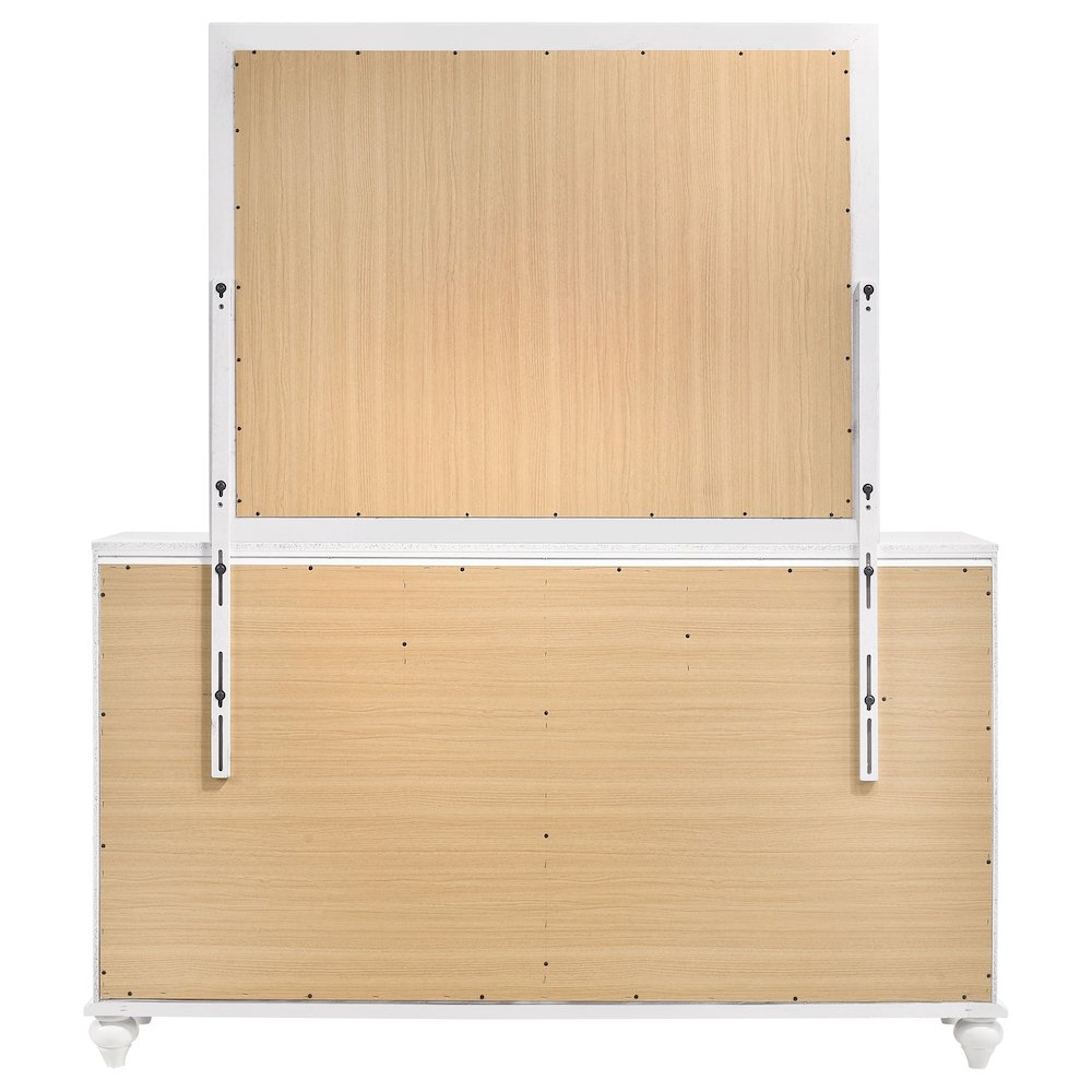 Barzini 7-drawer Dresser with Mirror White. Picture 7